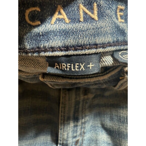 American Eagle Jeans Mens 33x30 Cotton Stretch Distressed Airflex - Picture 4 of 9